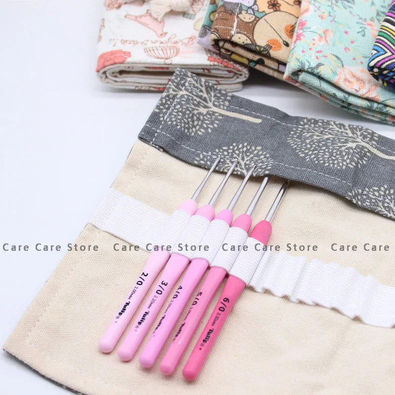 Hooks And Knitting Accessories Bag Crochet Needles Container Storage Case Bag Crafts And Sewing Paint Brushes Storage Holder sewing accessories knitting tool organizer