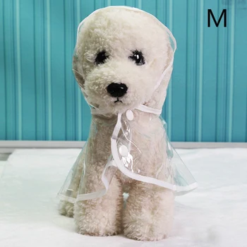 

New Fashion Pet Clothes Dog Raincoat Transparent Rain Coat Waterproof Pets Raincoats Small Dogs Clothing M