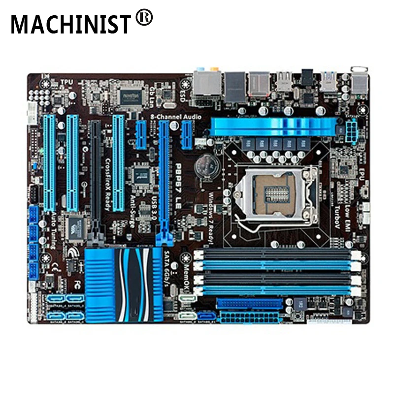 

For ASUS P8P67 LE Desktop motherboard MB Intel P67 LGA 1155 ATX DDR3 32GB SATA3.0 USB3.0 100% fully Tested Free shipping