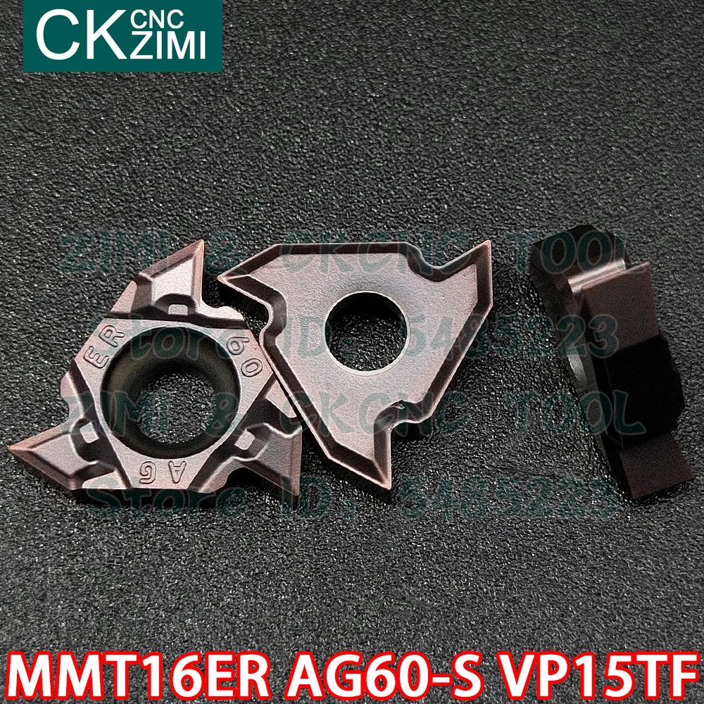 tool holder MMT16IR AG60-S VP15TF MMT16ER AG60-S VP15TF Carbide inserts internal External thread Threading inserts tool CNC Metal lathe tool lathe spindle Machine Tools & Accessories