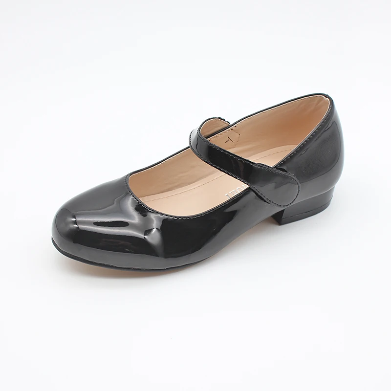 

Girls Mary Jane Shoes Low Heel Party Dress Shoes for Kids Black Patent Shoes
