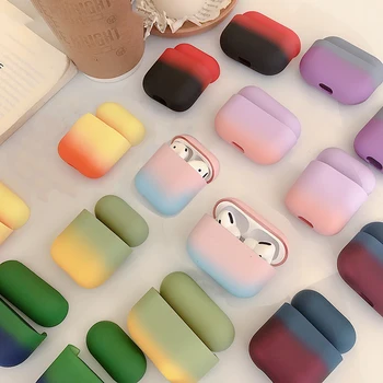 

For Apple AirPods Pro 3 Gradient Cute Earphone Cases Candy Colorful Cover Air Pods 2 1 3 Protection Luxury Hard PC Fashion Boite