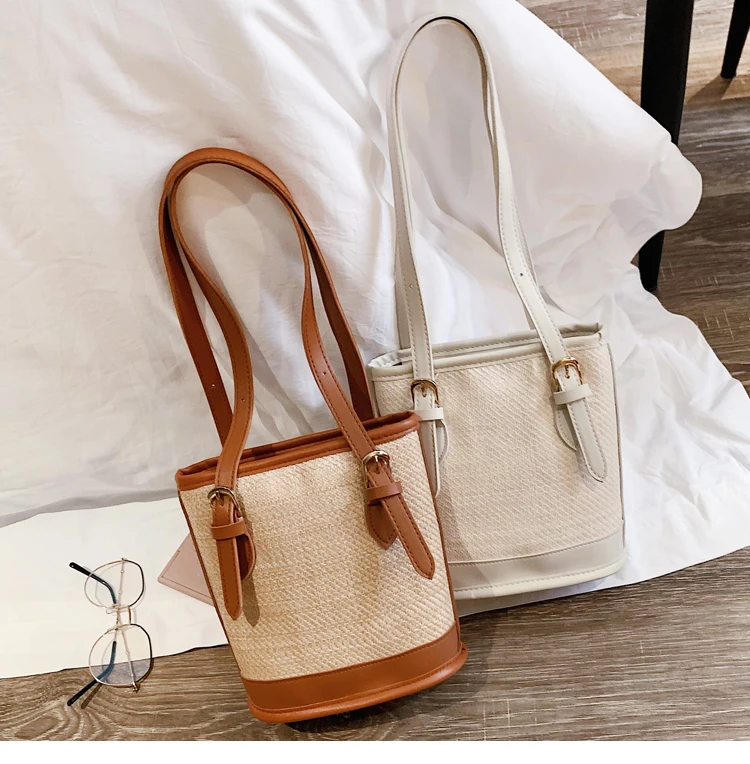 Женские сумки, дизайнерская сумка, новая простая сумка на плечо контрастного цвета, Повседневная модная сумка-мессенджер, небольшая сумка-корзина CUMY