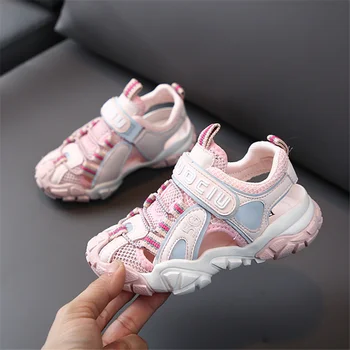 

kids sport sandals summer running shoes baby boys girls mesh breathable casual shoes children anti-slippery light weight shoes