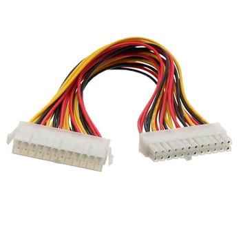 

30cm ATX 24 Pin Male to 24Pin Female Power Supply Extension Cable Power Lead Connector Wire for Internal PC PSU TW