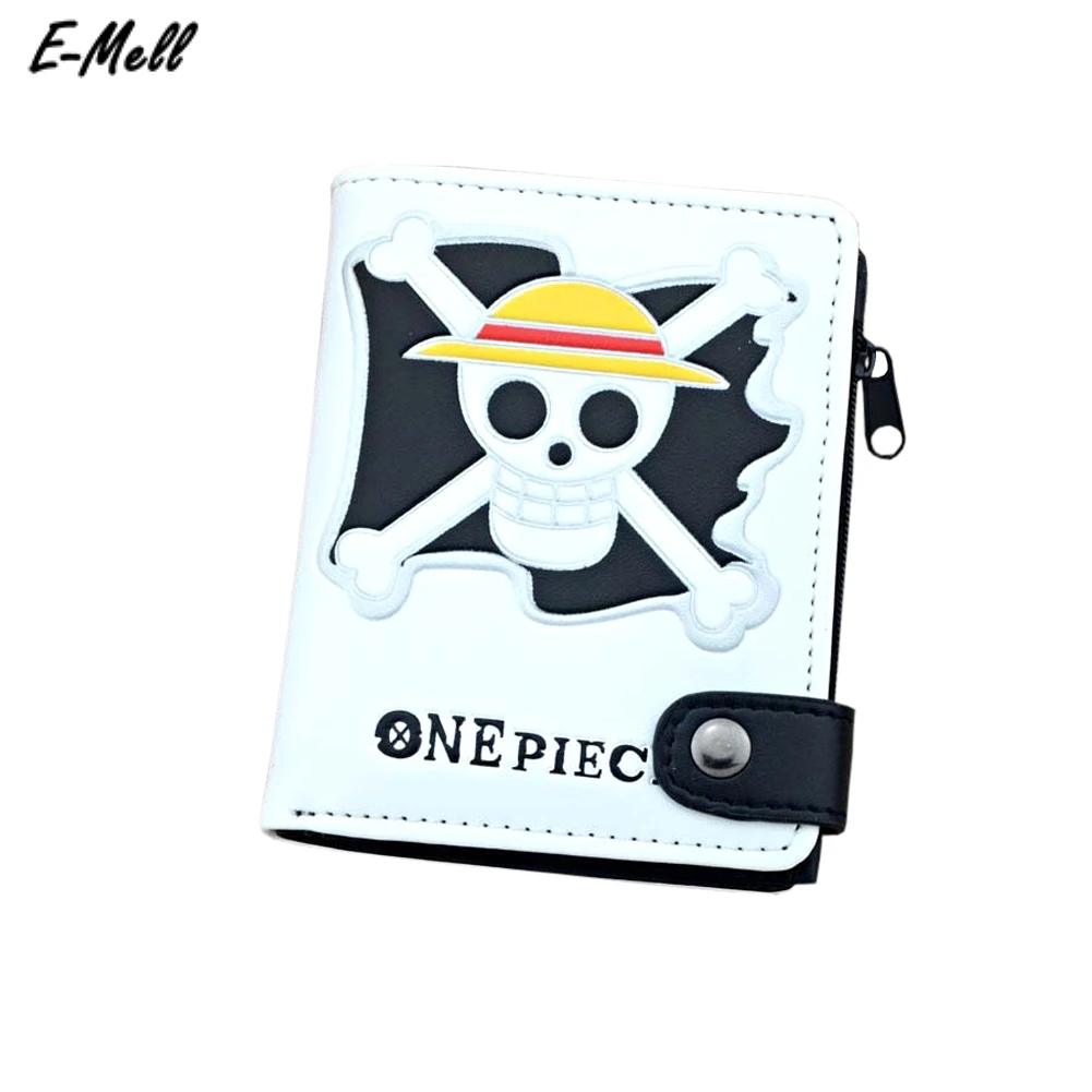 E-Mell цельный короткий кошелек Luffy Chopper Ace Zoro Wanted