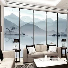 Креативный китайский стиль 3D чернила пейзаж художественный замысел дзен стены украшение на стену стена под телевизор бумага стены Cl