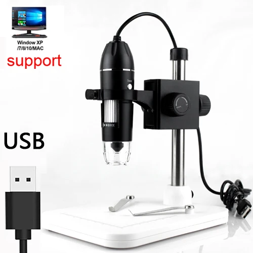 1600X 3 in 1 USB Digital Microscope Type-C Electronic Microscope Camera Zoom Magnifier Endoscope 8 LEDs for mobile phone repair waist measuring tape Measurement & Analysis Tools