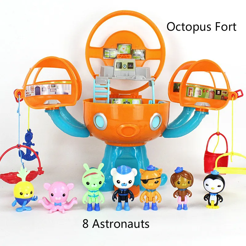 Экшн-фигурки Octonauts со звуком светильник замок октопода приключения Plsyset Barnacles