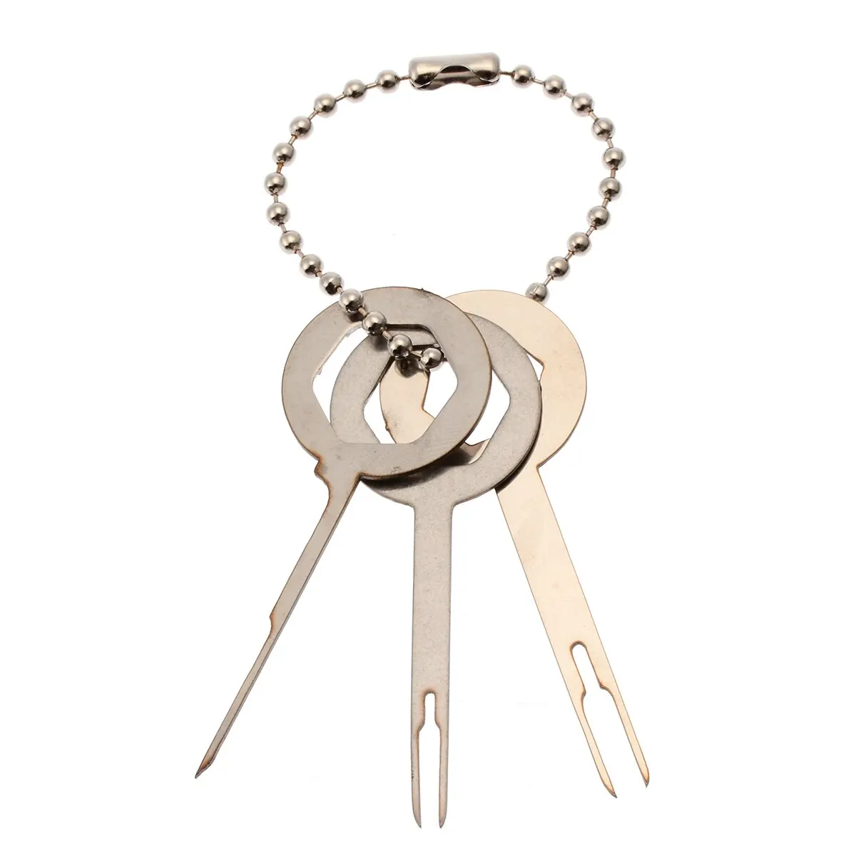 21pcs/set Aluminum Alloy Connector Removal Key Car Audio Repair Terminal Wiring Crimp Connector Pin Removal Key Tool Kit