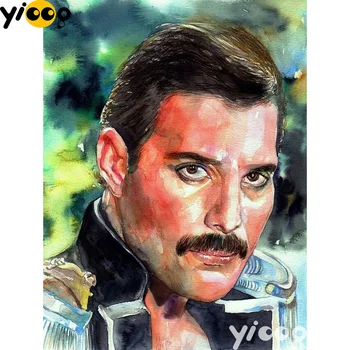 

Full Square/Round drill diamond Painting Freddie Mercury Rock music 5D DIY diamond embroidery mosaic Decoration painting AX1345