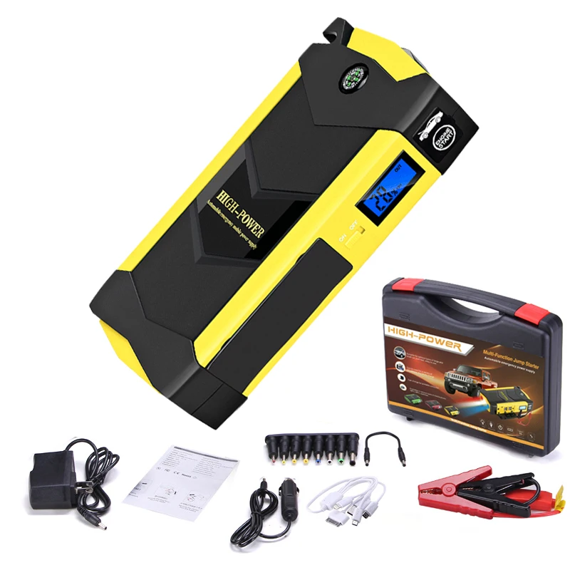  12V Car Jump Starter Starting Device Battery 20000mAh Power Bank for Phones Portable Charger Auto C