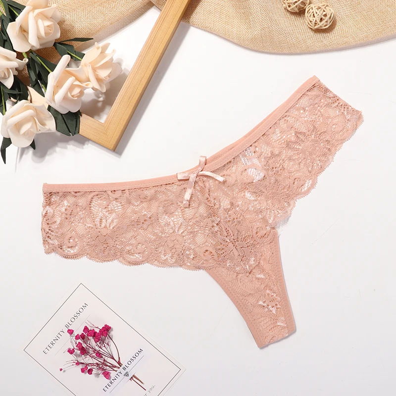 

4XL~M Plus Size T-back Underwear Women Sexy Panties Female Seamless Lace Lingerie Women G String Thong plus size