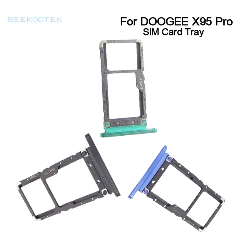 

New Original DOOGEE X95 Pro SIM Cards Adapters SIM Card Tray SD Slot Holder Tray Reader Accessories For Doogee X95Pro Smartphone