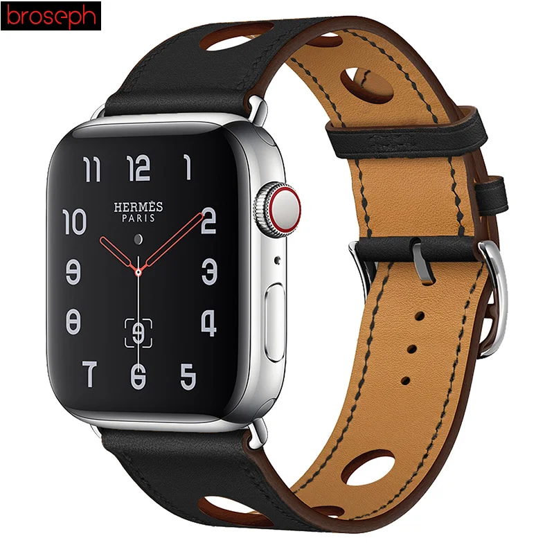 

Watch Straps for Apple Watch Series 4 40mm 44mm for Apple Watch Band 3 2 1 38mm 42mm Leather Watchbands Wrist Bracelet