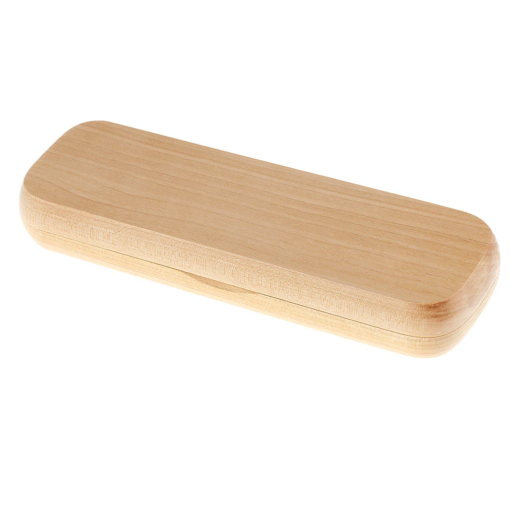 Finest Wood Ink Pen Pencil Case Display Box Travel Accessory Beige 17cm Finest Wood Ink Pen Pencil Case Display Box Travel Accessory Beige 17cm