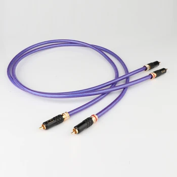 

Van Den Hul VDH G5 HI-End Silver Plated RCA Cable Hi-end CD Amplifier Interconnect RCA to RCA Audio Cable
