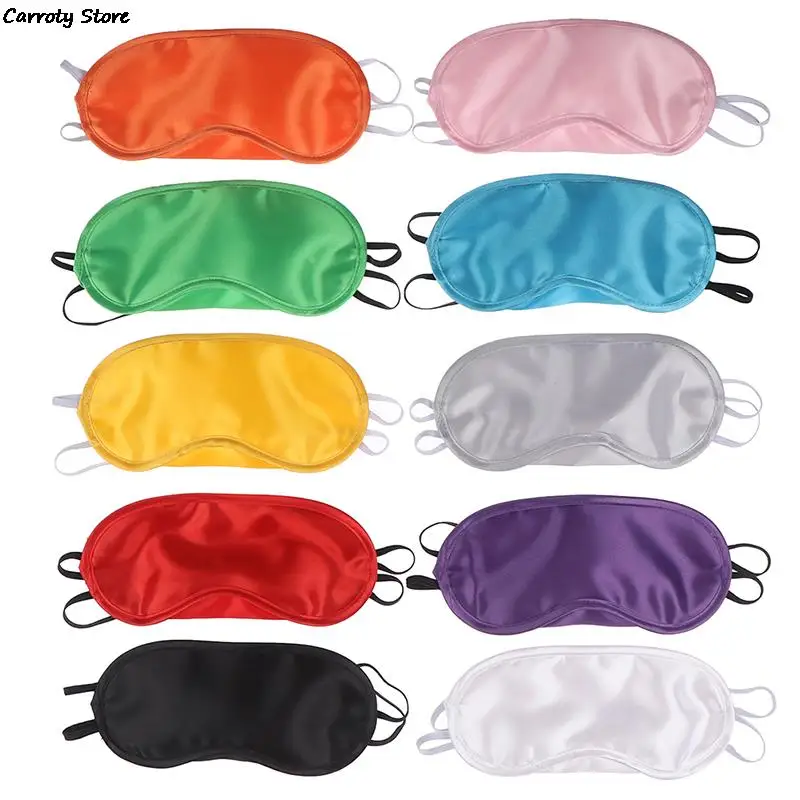 1PC Silk Eye Mask Eyeshade Cover Shade Soft Blindfold Travel Eyepatch Natural Sleeping Eye Patch