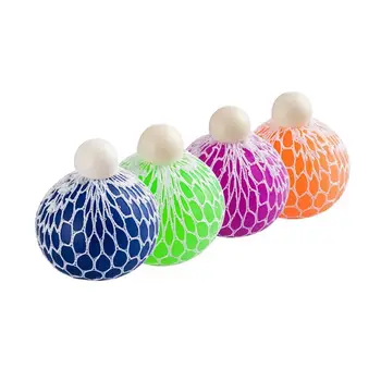 

ABZB-Mesh Squishy Ball Super Big 7.5cm Rubber Vent Grape Stress Ball Squeezing Stress Relief Ball- For Kids & Adults.Stress Squi