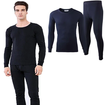 

Men Autumn Winter Thermal Underwear Sets Men Warm Long Johns O Neck Thermal Underwear For Men Thick Velvet Shirt Leggings Suit