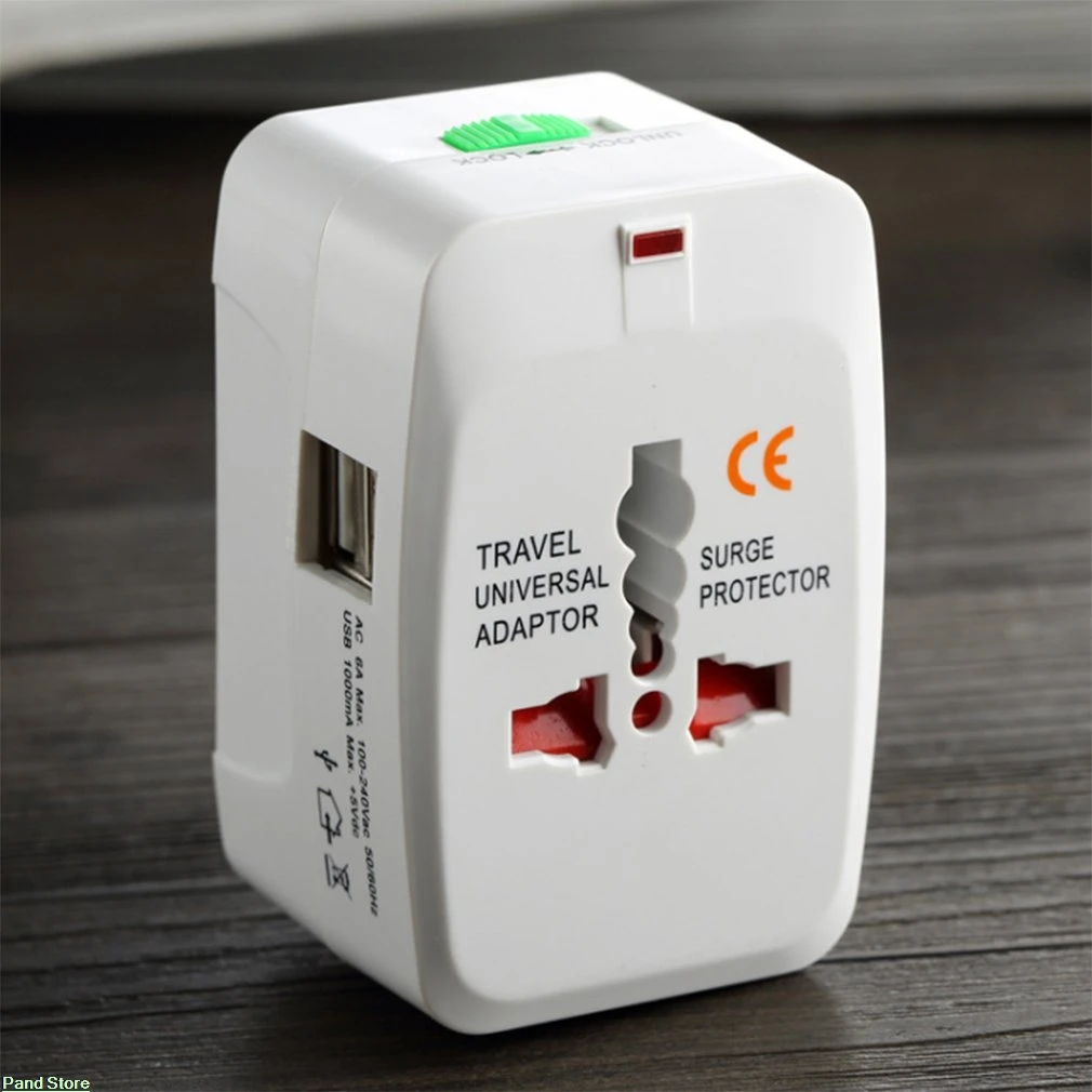 

Electrical Plug Power Socket Adapter International Travel Adapter Universal Travel Socket USB Charger Converter EU UK US AU