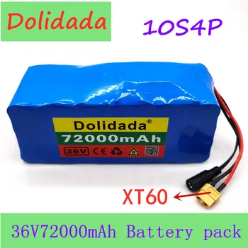 

2020 NEW XT60 interface 36V battery 10S4P 72Ah battery pack 500W high power battery 42V72000mAh Ebike electric bike BMS