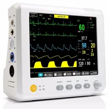 Медицинское оборудование 7 дюймов 6 параметров монитор пациента NIBP, Spo2, PR, ECG, RESP, TEMP ICU/CCU мульти-параметры монитор пациента