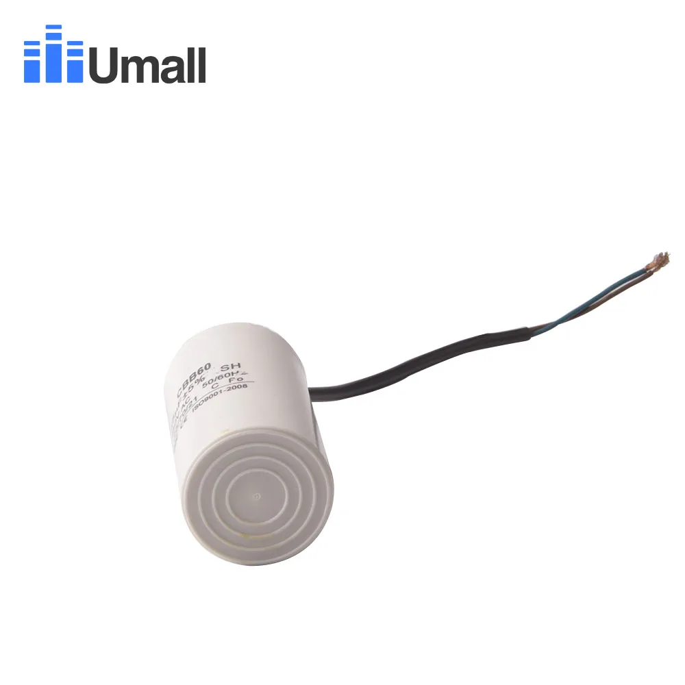 CBB60 450V AC 55 мкФ генератор запуска двигателя конденсатор для электрической стиральной машины кондиционеры два провода
