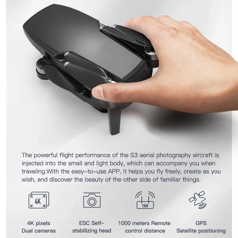 New 5G GPS Drone With HD 4K Camera Foldable WiFi Brushless Motor FPV Drone Rc Quadcopter 25mins Flight Time High Quality