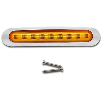 

10x Side Marker Amber Lights 9 LED Clearance Trailer 12V-24V Waterproof