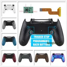 Dawn 2.0 flashshot remap kit com escudo traseiro & 2 voltar botões & 2 gatilho bloqueio para ps4 controlador jdm 040/050/055