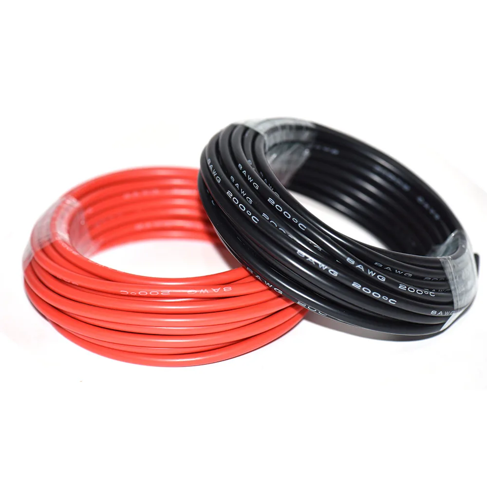 Super Soft Silicone Cable High Temperature Resistant Tin-plated Copper Wire High Current Cable for Battery,Inverter,UPS,etc