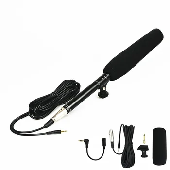 

Riqiorod Professional DSLR Condenser Shot gun Video Interview Microphone Mic for Canon Nikon Sony DSLR Camera Camcorder