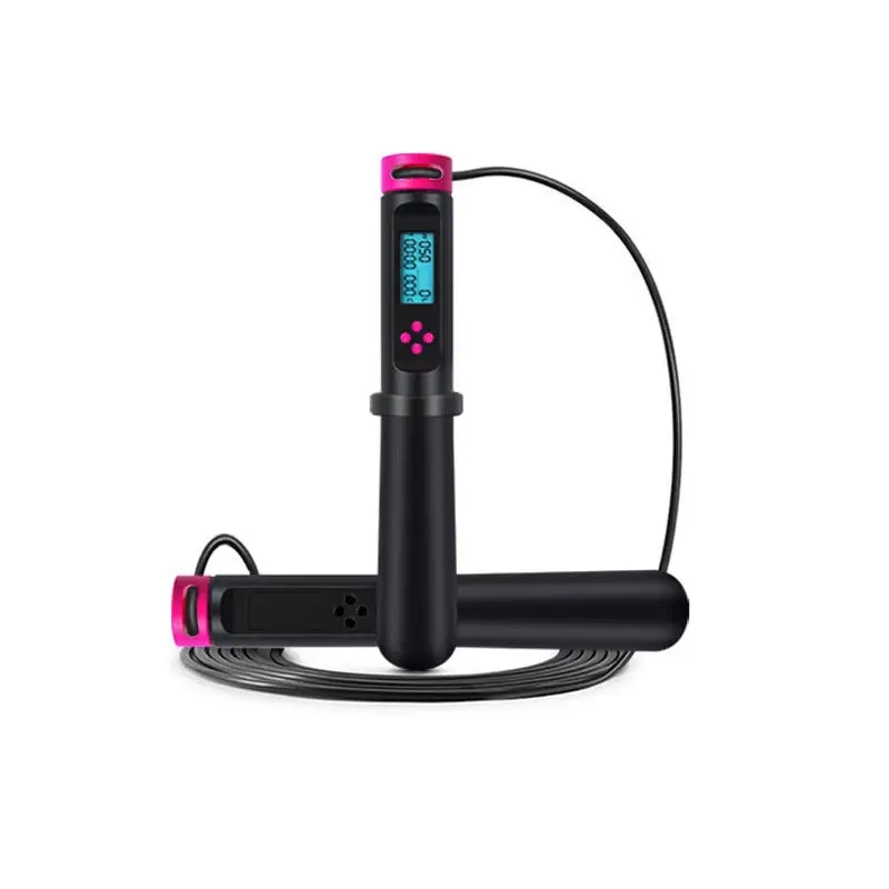 

Speed Jump Electronic Counting Skipping Rope 2.8m Sponge Handle Adjustable Skipping Rope For Training Workout Adults Children