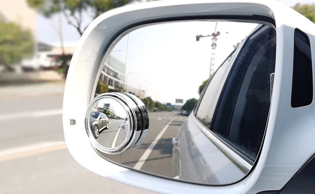 2 pièces rétroviseur de voiture miroir d'angle mort rond rotatif à