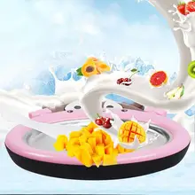 Мини мультипликационный ручной аппарат для приготовления мороженого, жарка, тарелка для льда, домашнее лето, крутой лед, Малая бытовая машина для приготовления жареного йогурта