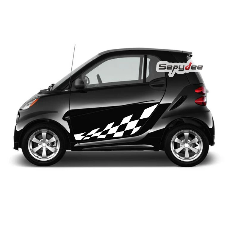 2Pcs ڵ Ÿϸ  ̵ ƼĿ ̽   ׷  ʸ Į For Smart Fortwo W453 W451 ڵ ׼