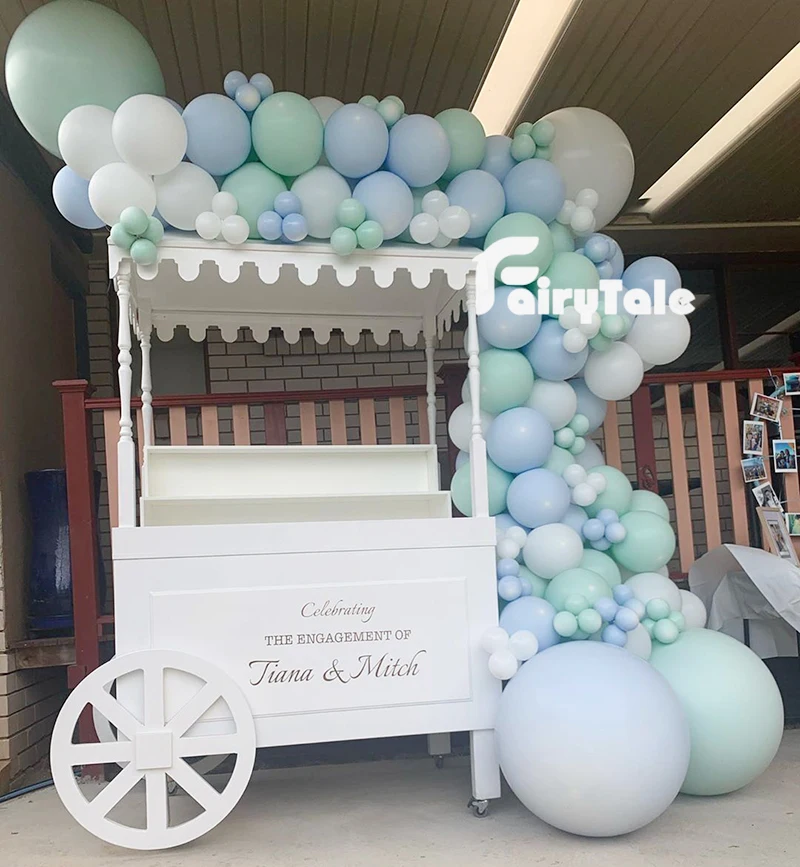 164pcs Macaron Pastel Mint Blue Balloons Garland Maca White Balloon Arch Kit Birthday Baby Show Party Wedding Anniversary Decor | Дом и сад