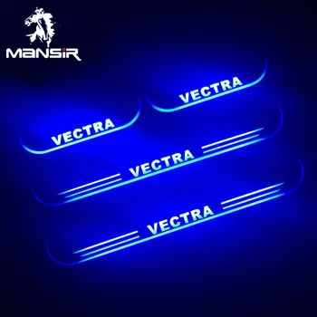 

Car Scuff Plate Led Lights For Opel Vectra C Door Acrylic Sill Plate Guard Pedal Pathway Welcome Light