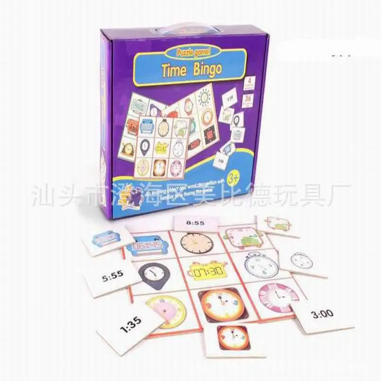 

Children'S Educational Toy Time Bingo Card Game Parent And Child Interactive Brains Toy Intelligence Game Toy