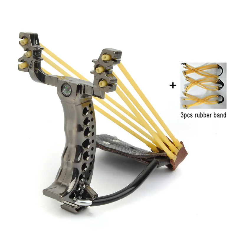 

Slingshot Hunting Catapult Folding Wrist Flat Rubber Band Powerful Outdoor Shooting Fishing Game Slingshot Set