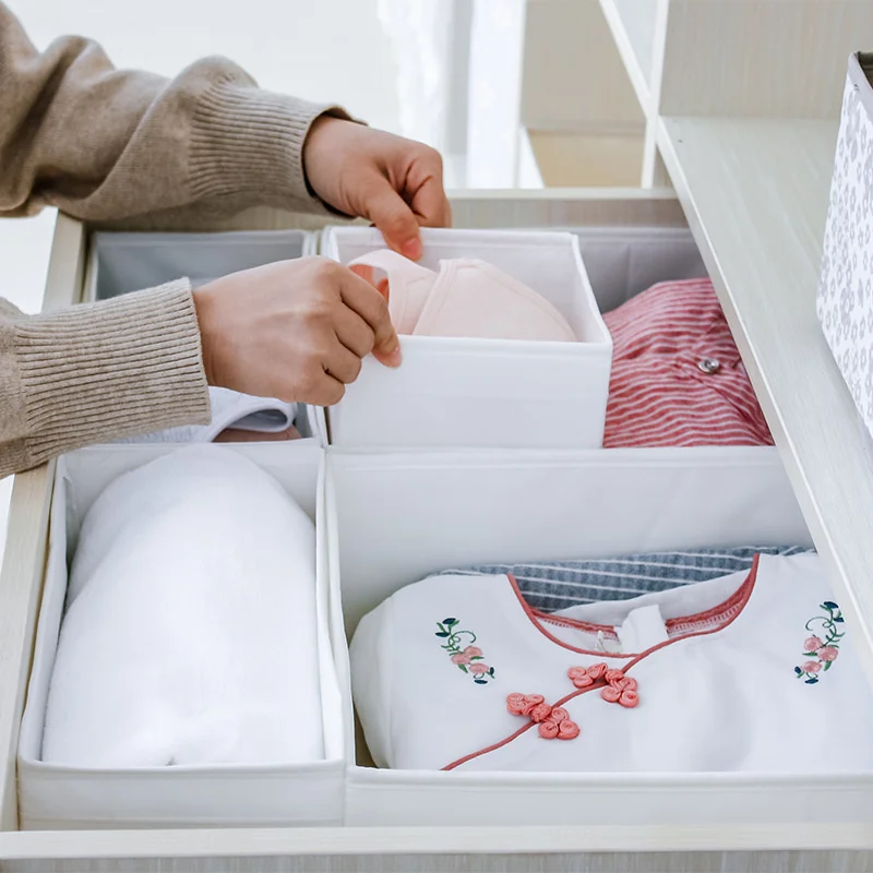 

Foldable Drawer Storage Organizer Boxs Large Capability Clothes Underwear Socks Storage Cases Home Closet Sundries Storage