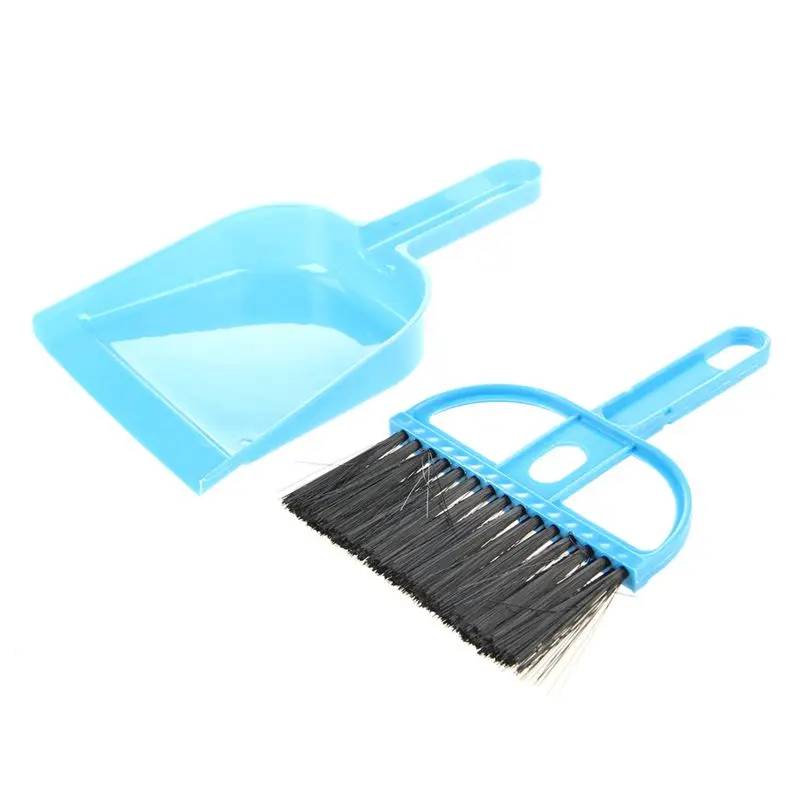 uxcell Car Keyboard Cleaning Whisk Broom Dustpan Set 3 Pcs Assorted Color