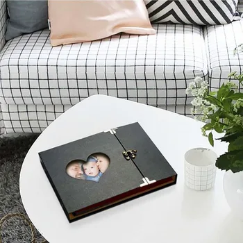 

Photo Album Wedding Baby Growth Hard Paper Cover Family Memory Save Forever Craft Anniversary Record DIY Gifts Love Heart Decor