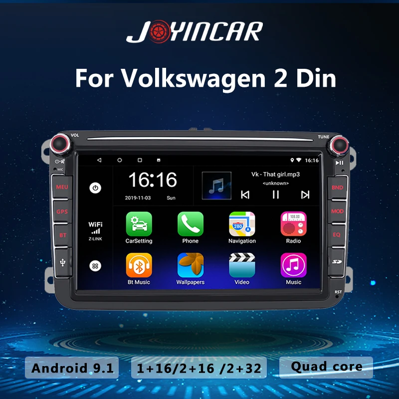 2 din Android 9 1 автомобильный Радио GPS стерео Мультимедиа dvd-плеер для