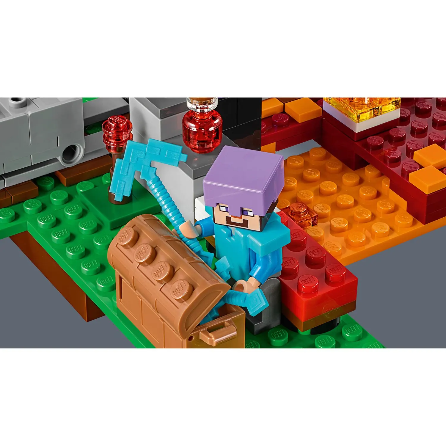 Designer Lego Lego Minecraft portal in the dungeon 21143 Designer Lego Lego Minecraft portal in the dungeon 21143