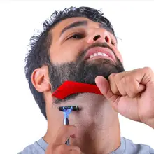 Быстрая способ Z форма бороды формирователь бороды Шаблон Формирования бороды как sidebums борода гребень для линии волос лица инструмент для формирования волос