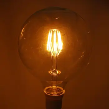 

Mabor E27 G80 6W LED Bulb Retro Filament COB Candle Light Lamp White/Warmwhite