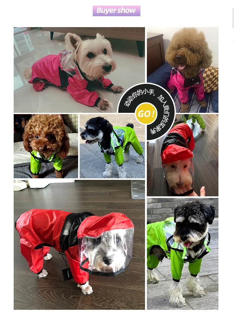 Capas de chuva para cães