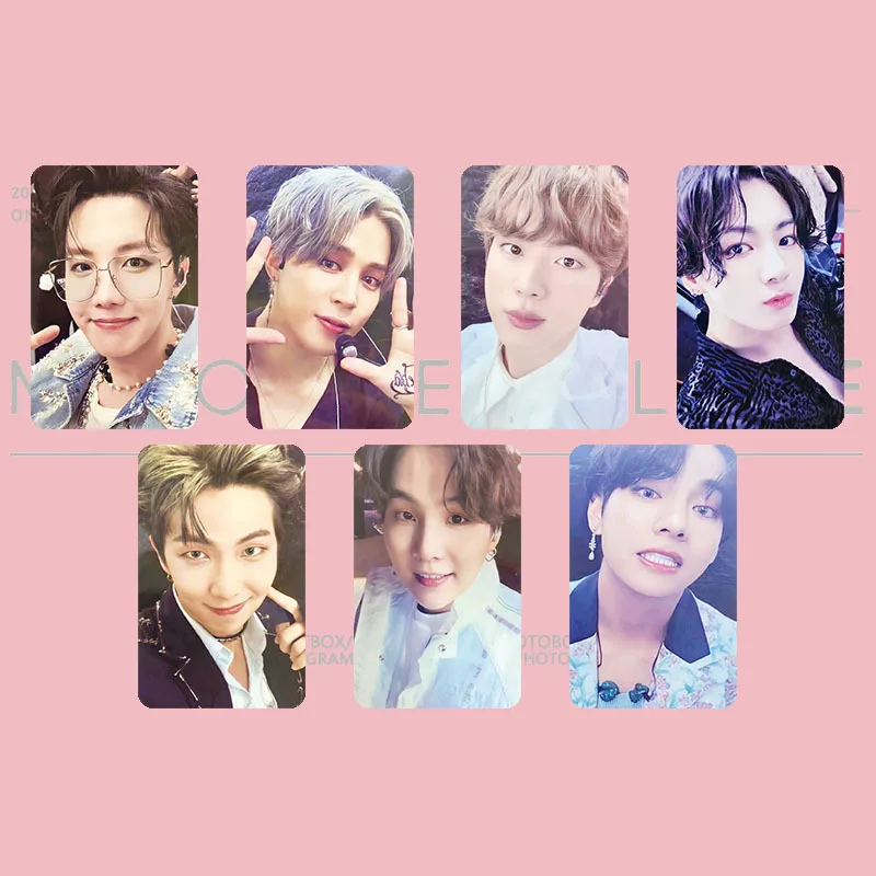 7pcs/Box Kpop Bangtan Boys MOTS ON:E DVD Photocard Small Cards Photo Card Lomo JUNG KOOK JIMIN SUGA JIN V RM New Arrival | Дом и сад